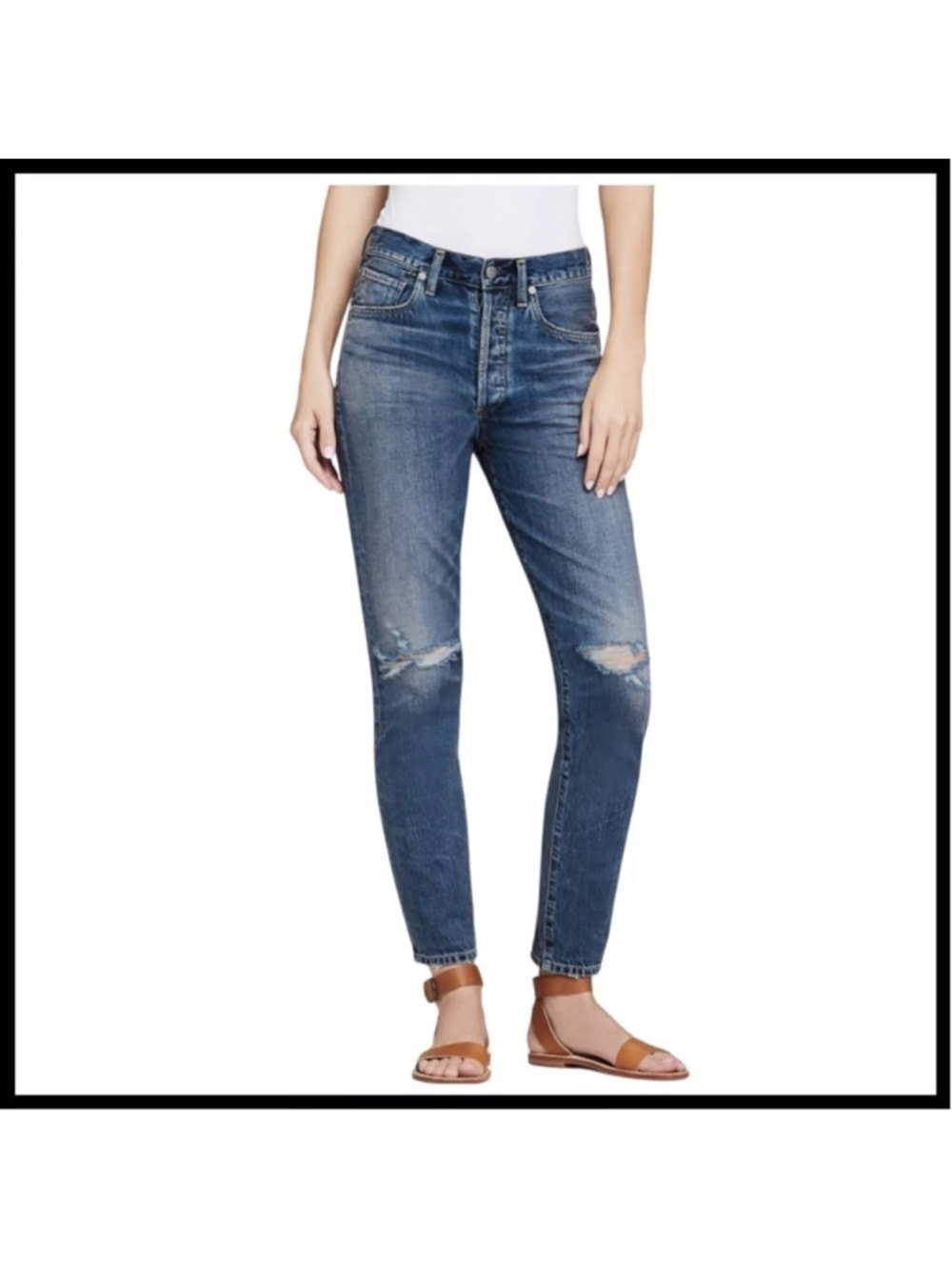Citizens of Humanity Liya High Rise Classic Fit Crop Jeans premium vintage sz 24